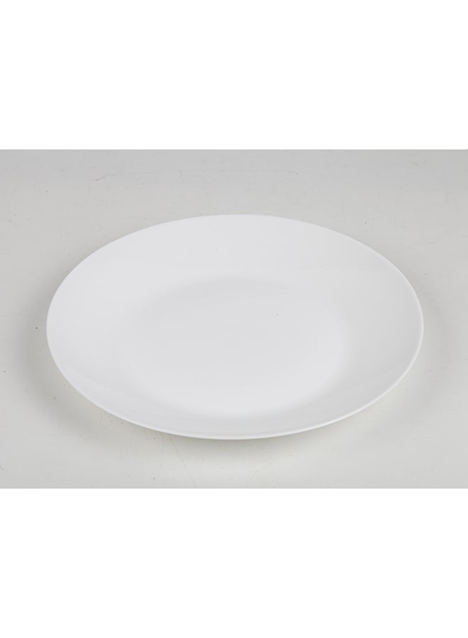 ايست من نون طقم أطباق عشاء كبيرة 10 بوصة مجموعة من 6، أطباق زجاجية أوبال بيضاء خفيفة الوزن، آمنة في غسالة الصحون والميكروويف - Image 3