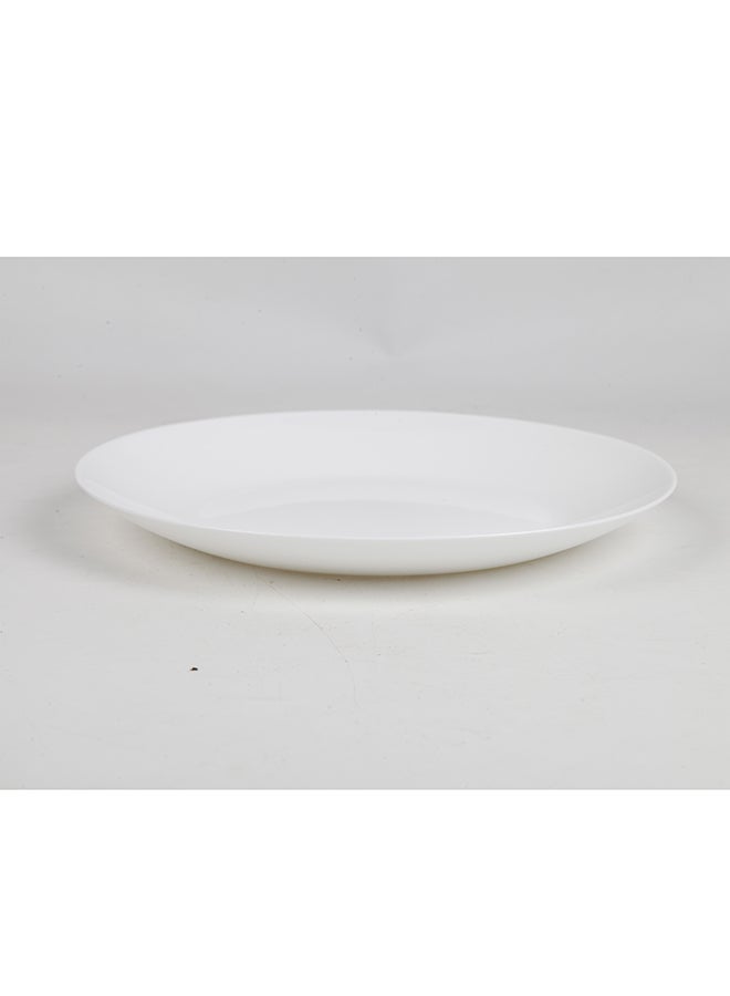 ايست من نون طقم أطباق عشاء كبيرة 10 بوصة مجموعة من 6، أطباق زجاجية أوبال بيضاء خفيفة الوزن، آمنة في غسالة الصحون والميكروويف - Image 2