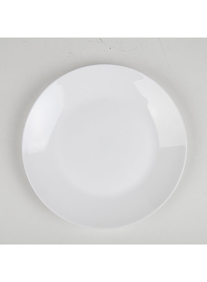 ايست من نون طقم أطباق عشاء كبيرة 10 بوصة مجموعة من 6، أطباق زجاجية أوبال بيضاء خفيفة الوزن، آمنة في غسالة الصحون والميكروويف - Image 4