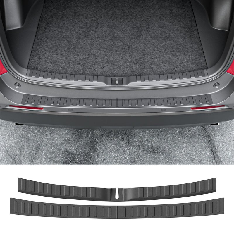powoq 2PCS Rear Bumper Protector Compatible with 20192025 Toyota RAV4 Trunk Sill Cover Protector Replacement for 20192025 Toyota RAV4 Accessories