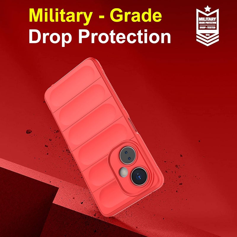 ZAPCASE غطاء خلفي لهاتف Oneplus Nord Ce 3 Lite 5G | متوافق مع غطاء خلفي لهاتف Oneplus Nord Ce 3 Lite 5G | غطاء سحري من السيليكون السائل مع حماية للكاميرا | أحمر - Image 5