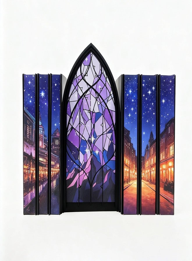 TwoDays Fantasy Inspired Book Nook - City of Starlight Bookshelf Decor for Book Lovers, Booktok Merch Gifts for Bookish, Romantasy Library Room Decor - Image 1