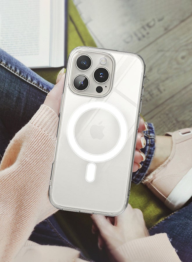 (for iPhone 16 Pro Max) TPU Case,Compatible with MagSafe, Resists Yellowing and Scratches, Clear Phone Case - Image 3