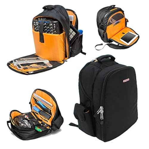 JetPack Prime DJ Backpack for DVS, Mobile, or Club Gigs, Bag Carry Mixers S9, 62, etc., Laptop, Stand, Tablet, Headphone, Vinyl Records, USB Mobile Devices, Needle Case, Cables, Microphone & More - Image 1