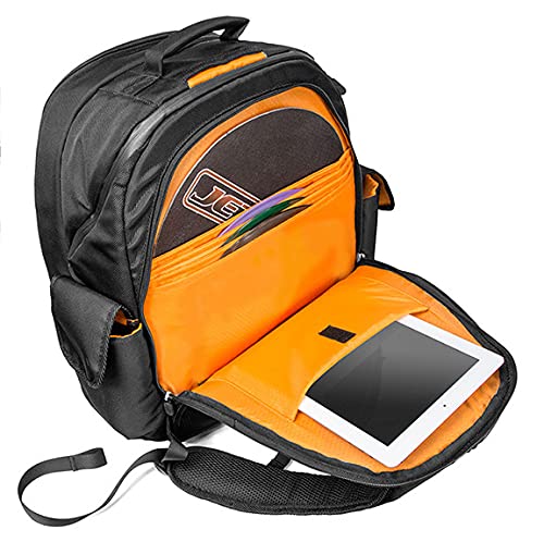 JetPack Prime DJ Backpack for DVS, Mobile, or Club Gigs, Bag Carry Mixers S9, 62, etc., Laptop, Stand, Tablet, Headphone, Vinyl Records, USB Mobile Devices, Needle Case, Cables, Microphone & More - Image 4