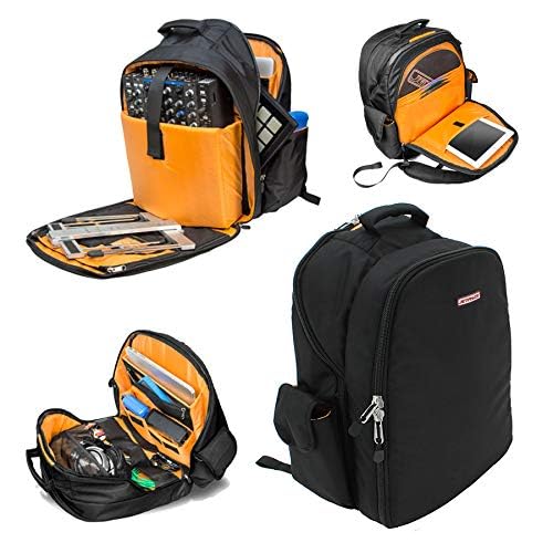 JetPack Prime DJ Backpack for DVS, Mobile, or Club Gigs, Bag Carry Mixers S9, 62, etc., Laptop, Stand, Tablet, Headphone, Vinyl Records, USB Mobile Devices, Needle Case, Cables, Microphone & More - Image 2