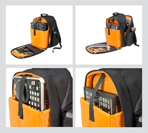 JetPack Prime DJ Backpack for DVS, Mobile, or Club Gigs, Bag Carry Mixers S9, 62, etc., Laptop, Stand, Tablet, Headphone, Vinyl Records, USB Mobile Devices, Needle Case, Cables, Microphone & More - Image 5