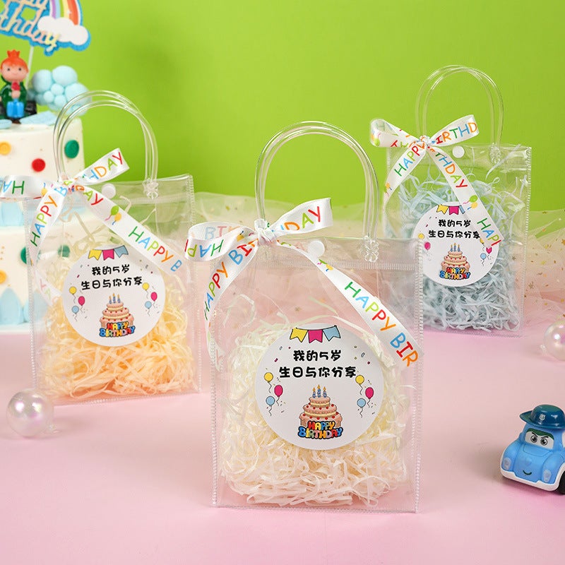 Gift Bag Transparent High-End Sense Birthday Bag Children'S Character Tote Bag - Image 2