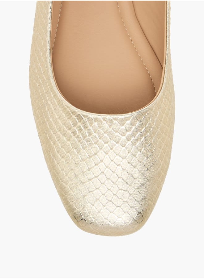 Flora Bella By Shoexpress Women's Animal Textured Slip-On Ballerina Shoes  - Image 4