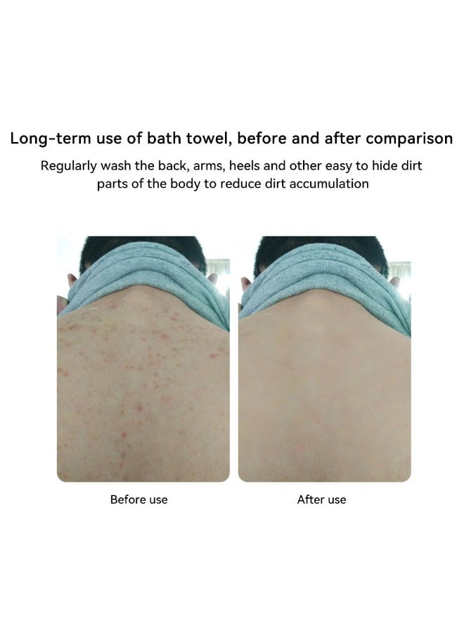 JZS African Net Bath Sponge, 4 Pack African Exfoliating Net Long Bath Sponge Exfoliating Shower Body Scrubber Back Skin Smoother - Image 3