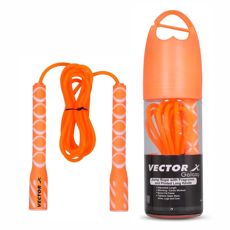 VECTOR X Galaxy Fragrance Skipping Rope (Length: 274 cm) - Orange - Image 1