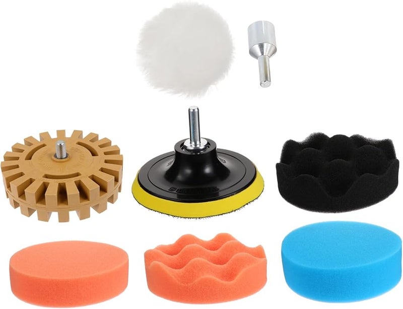 8Pcs Rubber Wheel Decal Removal Tool Kit for RV Car Paint Safe Sticker Adhesive Remover - Image 1