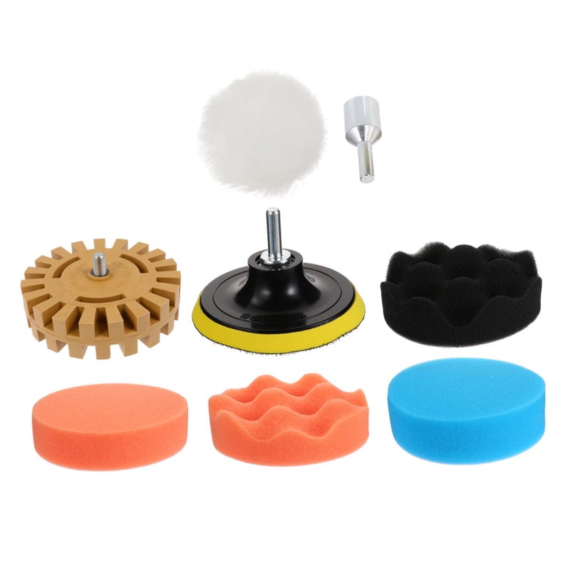 8Pcs Rubber Wheel Decal Removal Tool Kit for RV Car Paint Safe Sticker Adhesive Remover - Image 2