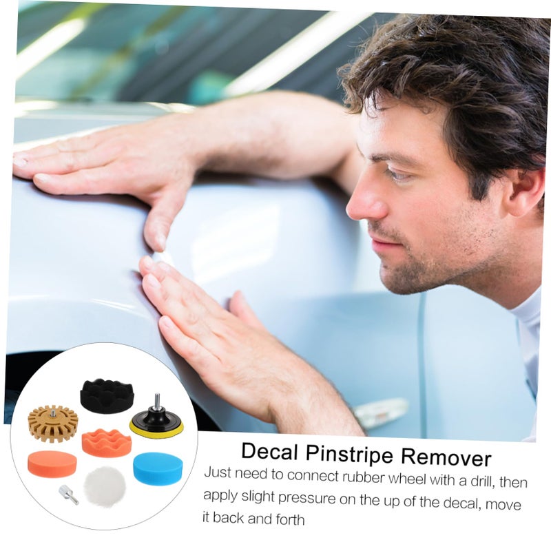 8Pcs Rubber Wheel Decal Removal Tool Kit for RV Car Paint Safe Sticker Adhesive Remover - Image 5