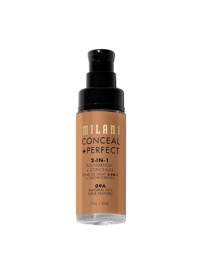 MILANI Conceal + Perfect 2 In 1 Foundation + Concealer Natural Tan (1 Fl. Oz.) Cruelty Free Liquid Foundation Cover Under Eye Circles Blemishes & Skin Discoloration For A Flawless Complexion - Image 3