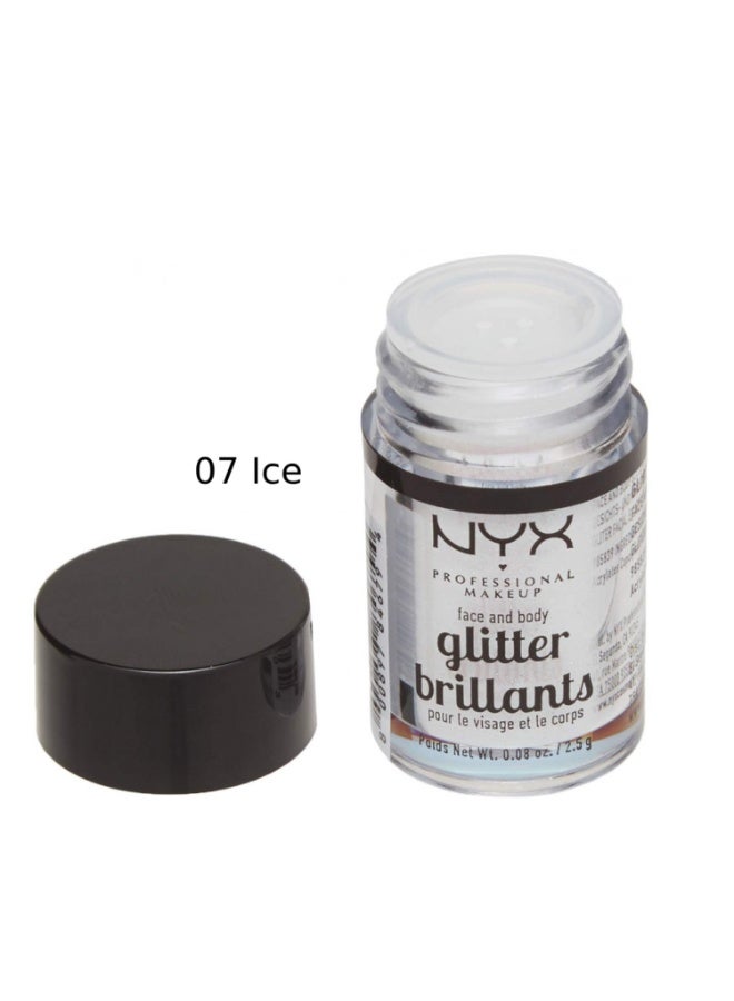 نيكس مكياج المحترفين بريق الوجه والجسم - GLI07 ICE 2.5 جرام - Image 2