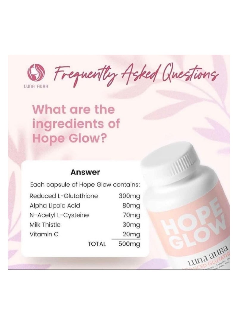 لونا أورا الجلوتاثيون المتقدم 30 كبسولة - Image 4