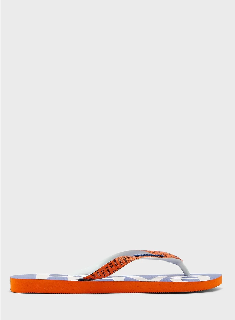 havaianas Logo Flip Flops