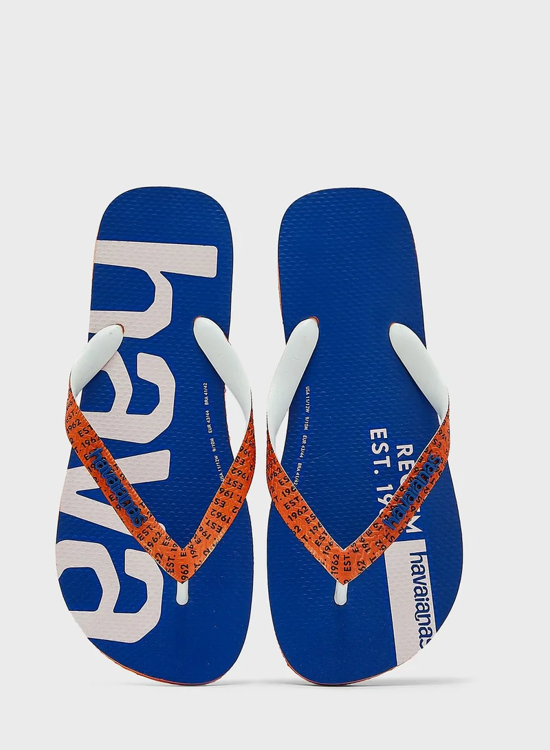 havaianas Logo Flip Flops
