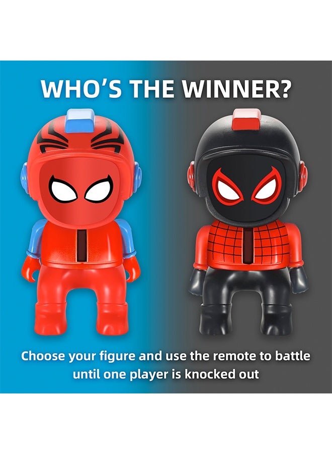 بيوينتي مجموعة سيارة مضاد التحكم عن بعد من 2 ، سيارة RC صغيرة مع تأثير ضوئي وصوتي 360 درجة دوار أرقام العنكبوت صدمة وإخراج سيارات لعبة للأطفال الأولاد البنات 3-8 (العنكبوت) - Image 5