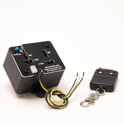 GAMA Electronics RF Remote Control Reverse Polarity 12VDC Motor Control with Auxiliary Switch Input - Image 1