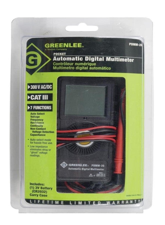 Greenlee PDMM-20 Pocket Multimeter - Image 3