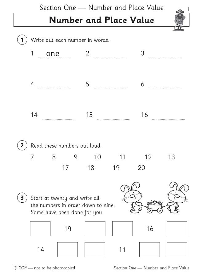 تمارين الرياضيات KS1 - السنة 1 - Image 4