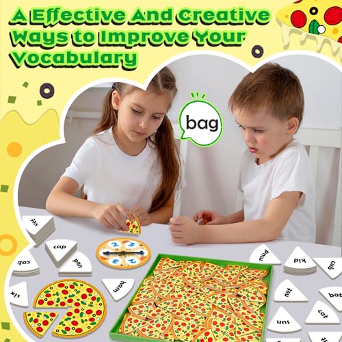 SkilLify CVC Word Games Phonics Games for Kids Learn to Read CVC Flash Cards Sight Word Reading Activities Speech Therapy Toys Toddler Kindergarten Preschool Learning Educational Toys - Image 5