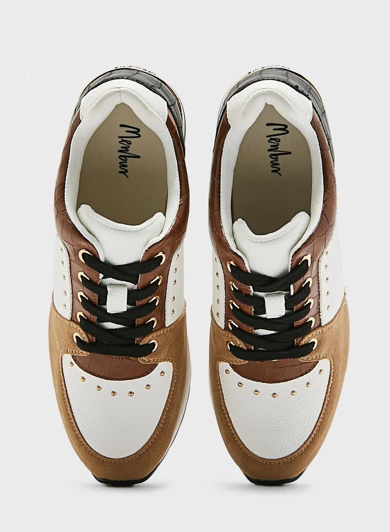 MENBUR Lace Up Low Top Sneakers