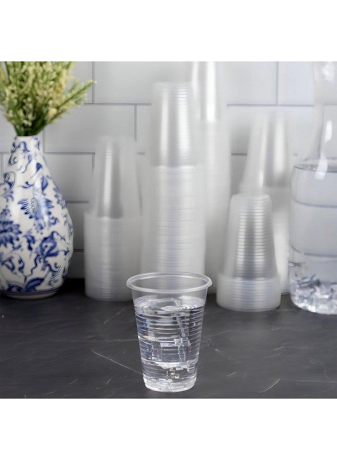 Blue Sky Plastic House Clear Plastic Cups Bulk - 7 oz. (Pack of 100) - Disposable Plastic Drinkware, Perfect Clear Drinking Cup for Cold Drinks And Everyday Use - Image 2