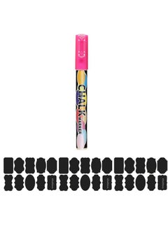 Chalkboard Label Stickers - 30 Removable Waterproof Chalkboard Stickers and 1 Liquid Erasable Chalk Pens for Mason Jars, Craft Rooms, Homes, Offices, Stores and Decorations