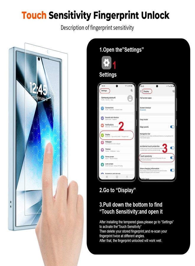 استلق جراب SUPFINE المغناطيسي لهاتف سامسونج جالاكسي S24 ألترا (متوافق مع MagSafe) (حماية فائقة ضد السقوط بمعايير عسكرية) جراب هاتف رفيع وشفاف مقاوم للصدمات، فضي أزرق - Image 4