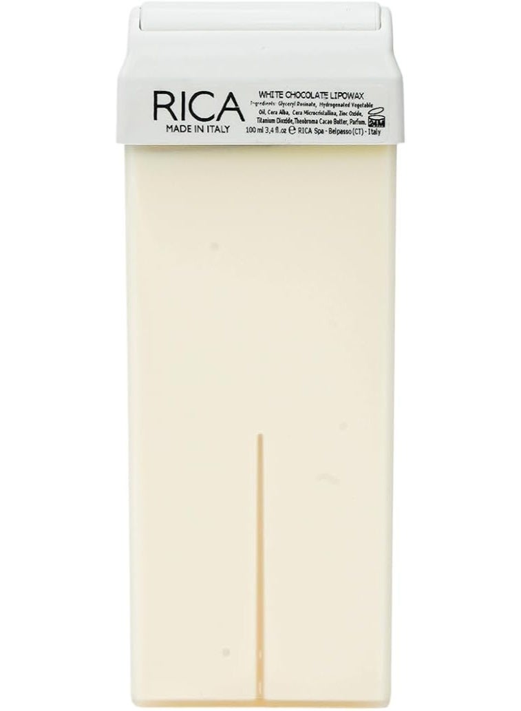 Rica Cosmetics White Chocolate Liposoluble Wax, For Sensitive Skin, Delicate Depilation, Natural Formula, Colophony Free, Body Wax, 100ml - Image 1