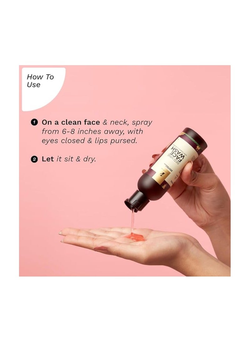 PILGRIM Pilgrim Alcohol Free Red Vine Face Toner, Face Mist Spray For Anti Ageing, Glowing Skin, Dry, Oily Skin, Men & Women,100ml  - Image 5
