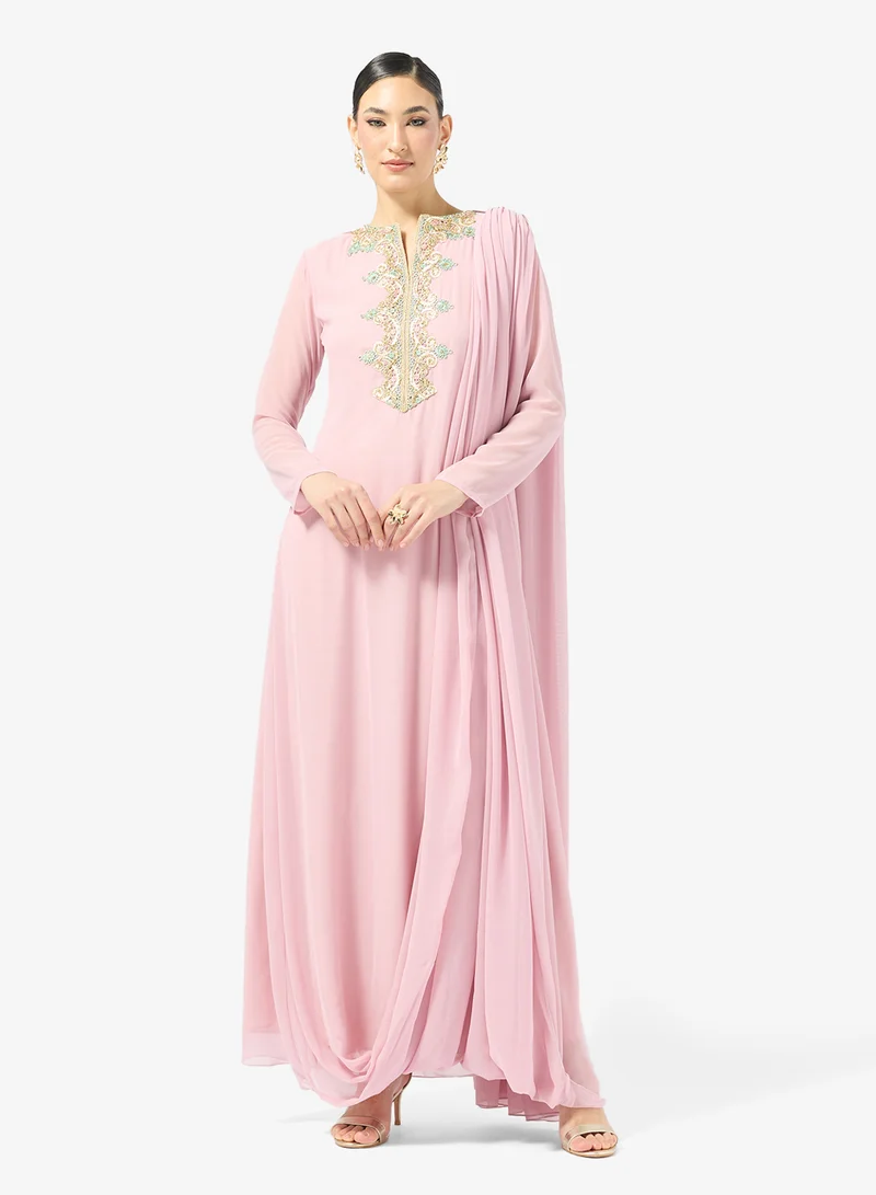 Chiffon Dress With Sequin