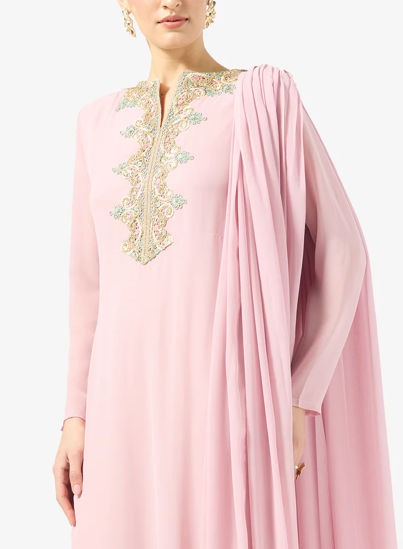 Golden Apple  Chiffon Dress With Sequin for Women | Best Price UAE