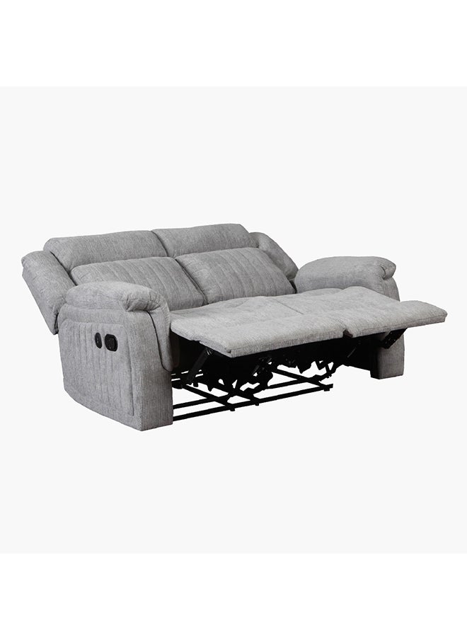 Home Box Home Box Griffen 2-Seater Recliner Fabric Sofa with USB Grey 154 x 100 x 95.5 cm  - Image 5