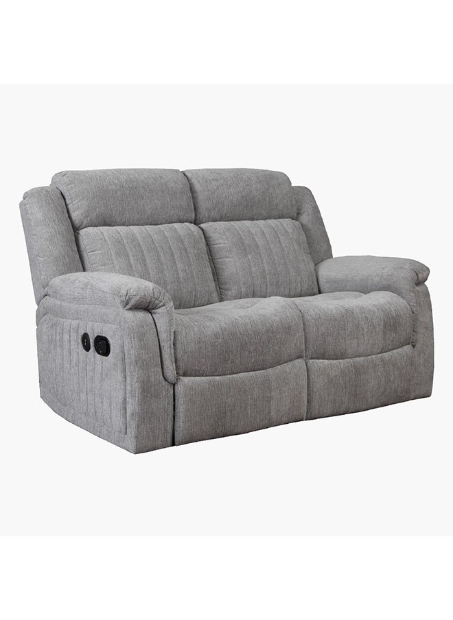 Home Box Home Box Griffen 2-Seater Recliner Fabric Sofa with USB Grey 154 x 100 x 95.5 cm  - Image 3