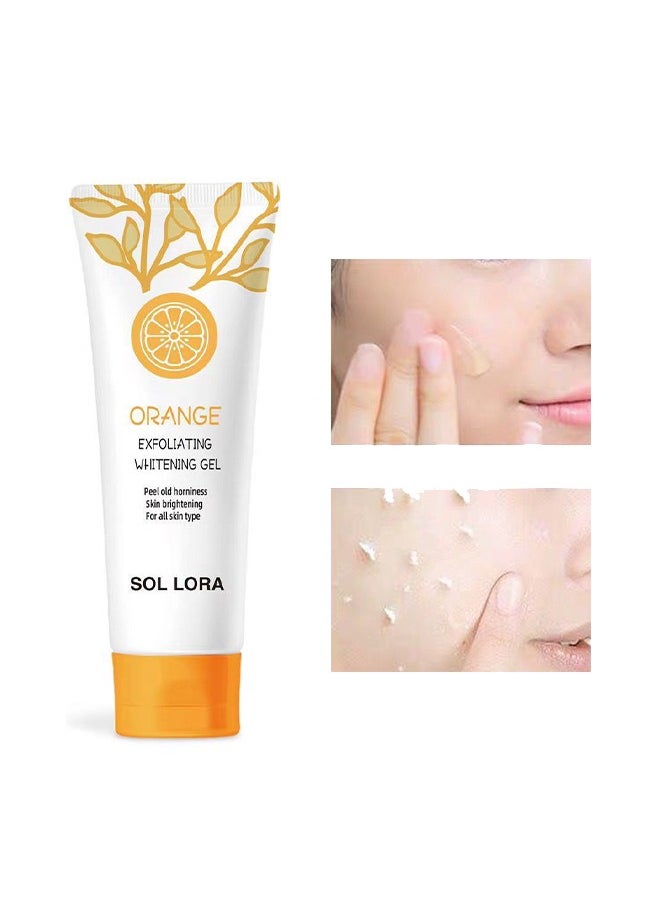 SOL LORA - Orange Exfoliating Whitening Gel,Deep Cleaning Gel ,For Face and Body Whitening 50g - Image 1