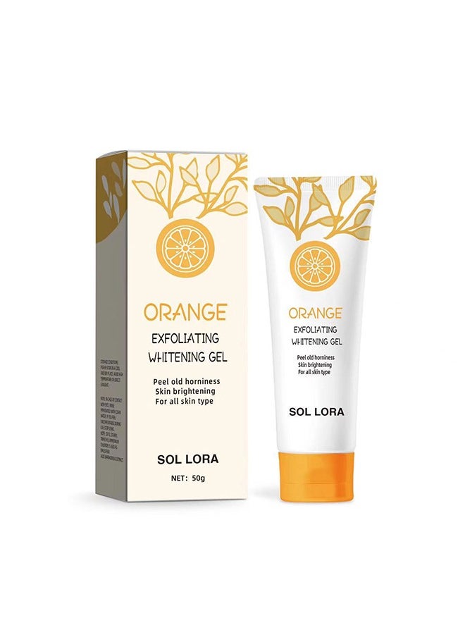 SOL LORA - Orange Exfoliating Whitening Gel,Deep Cleaning Gel ,For Face and Body Whitening 50g - Image 1