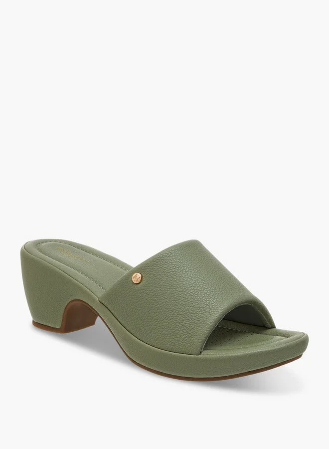 Flora Bella By Shoexpress GREEN Flora Bella Women Block Heel Sandals for Women | Best Price UAE