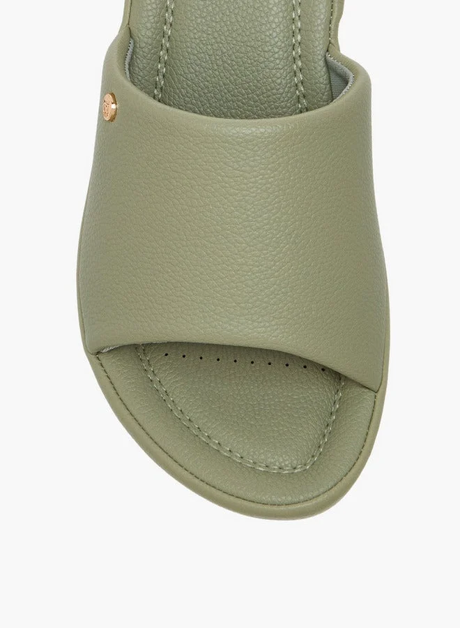 Flora Bella By Shoexpress GREEN Flora Bella Women Block Heel Sandals for Women | Best Price UAE