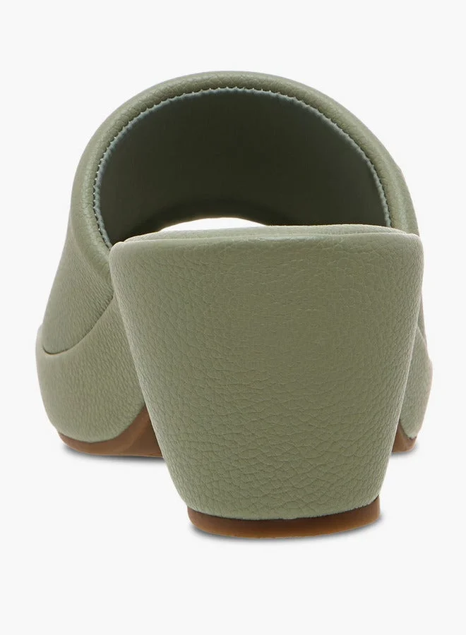 Flora Bella By Shoexpress GREEN Flora Bella Women Block Heel Sandals for Women | Best Price UAE