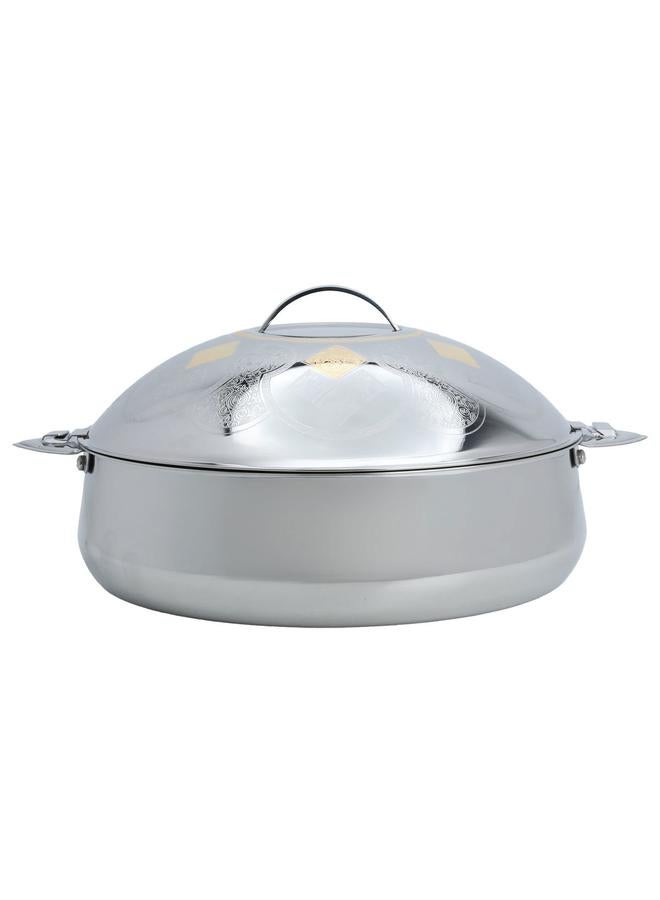 Alsaif Steel Lama Food Container 4000 Ml Silver  - Image 1