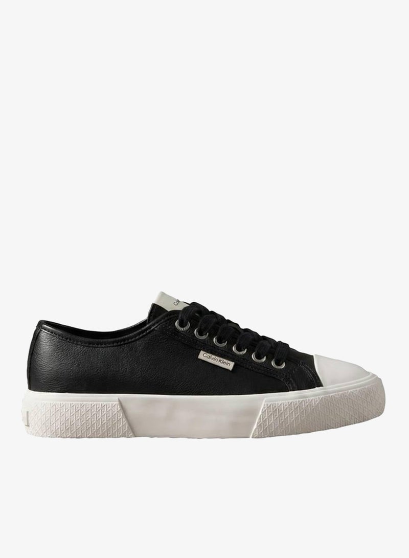 CALVIN KLEIN CK Luna - Leather Logo Trainers - Image 1