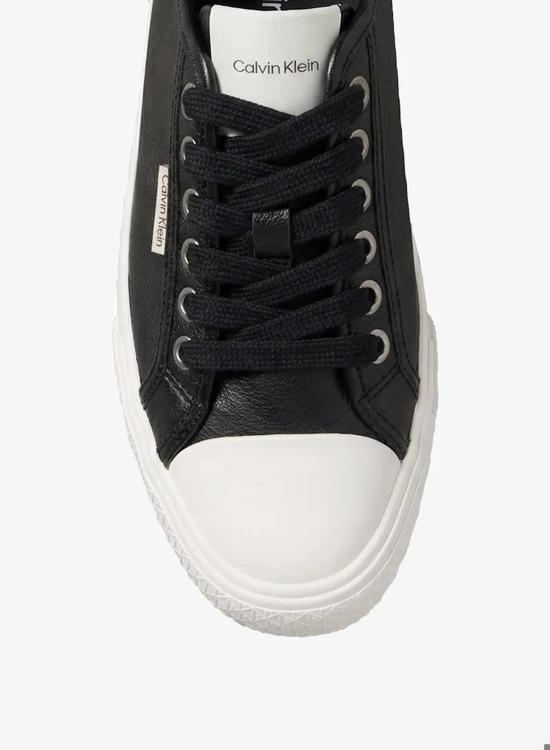 Calvin Klein Ck Black CK Luna - Leather Logo Trainers for Women | Best Price UAE