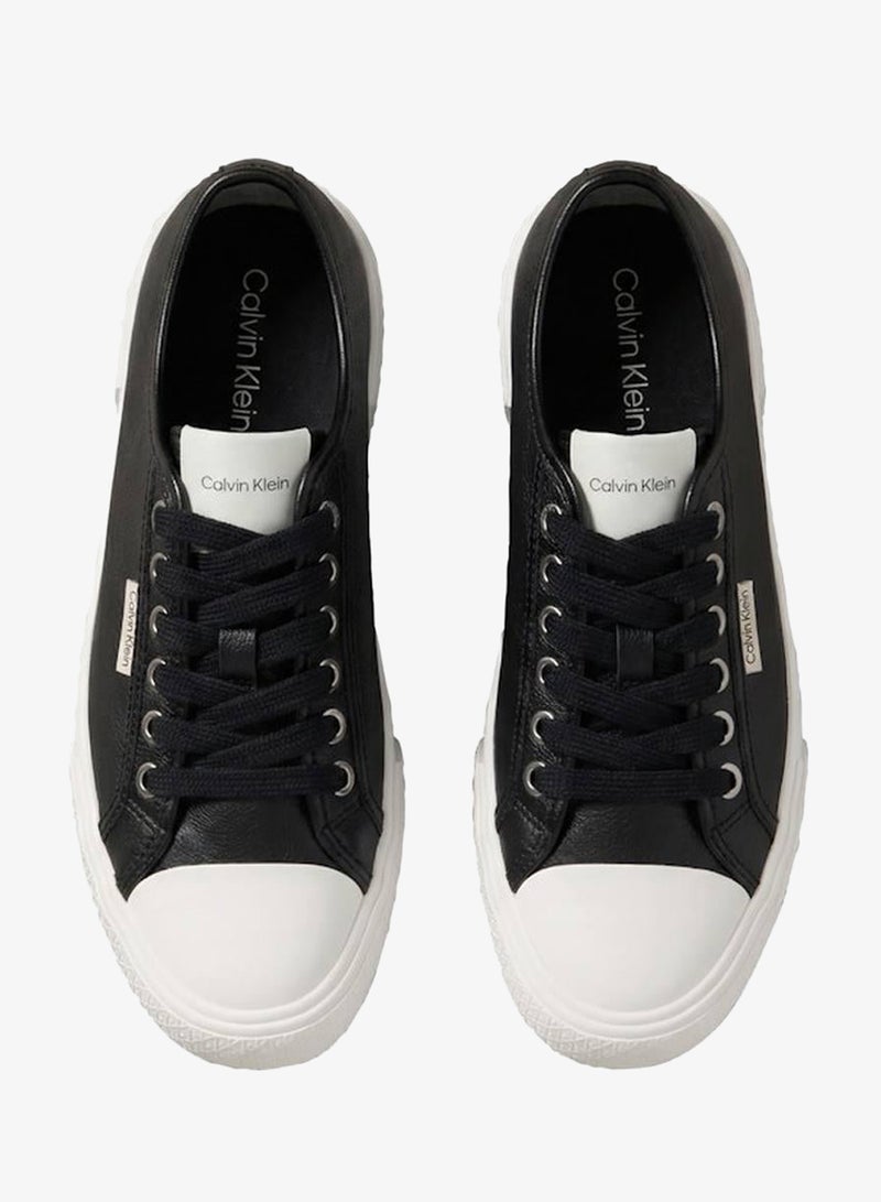 CALVIN KLEIN CK Luna - Leather Logo Trainers - Image 5