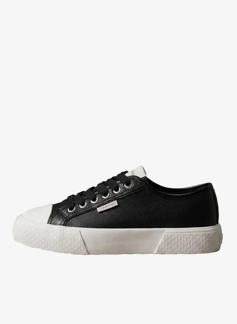 Calvin Klein Ck Black CK Luna - Leather Logo Trainers for Women | Best Price UAE