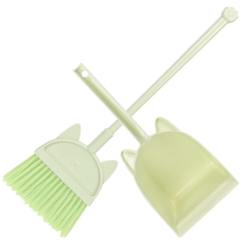 Kids Cleaning Toy Set With Broom Dustpan And Kindergarten Tools Blue - Image 2