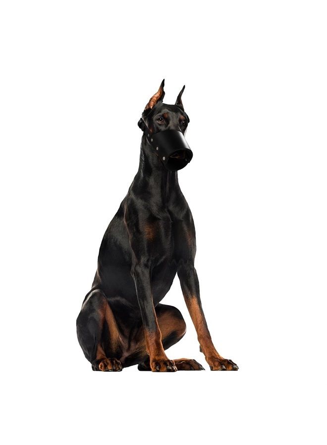 Hide & Drink , Secure Dog Muzzle Guard Handmade from Thick Full Grain Leather (Large) - Image 3